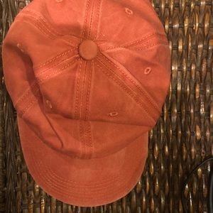 Faded / burnt orange baseball hat {NEVER WORN!}